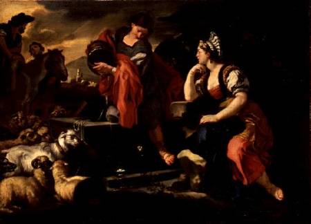 Jacob and Rachel at the Well von Francesco Solimena