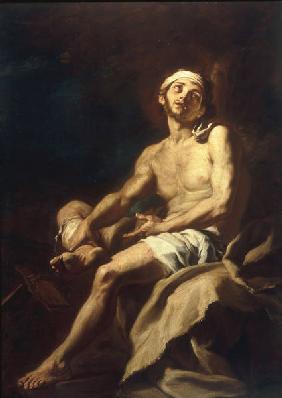 F.Solimena, Armer Lazarus
