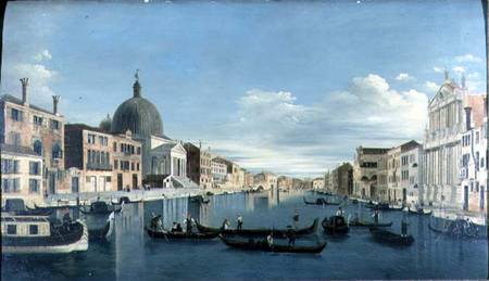 The Grand Canal, Venice with San Simeon Piccolo von Francesco Tironi