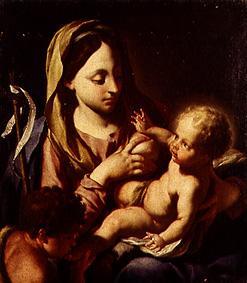 Madonna mit dem Christuskind und dem Johannesknaben von Francesco Trevisani