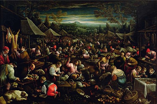 The Small Market von Francesco (Francesco da Ponte) Bassano