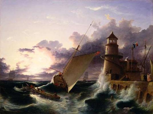 Shipwreck (oil on canvas) von Francis Danby