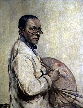 Porträt des Künstlers Sir William Orpen (1878-1931) um 1932
