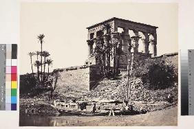 Der Kiosk des Trajan auf der Nilinsel Philae 1857