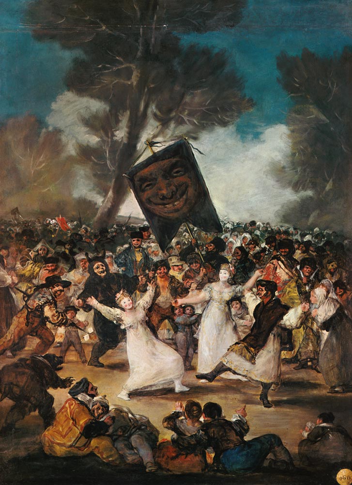 Karnevalsszene (El Entierro de la Sardina) von Francisco José de Goya