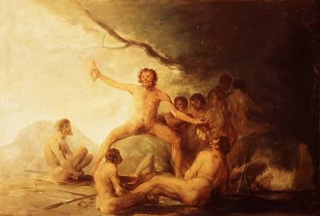 Cannibals savouring Human Remains von Francisco José de Goya