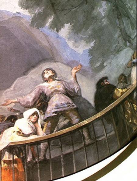 An Ecstatic Witness, detail from the Miracle of St. Anthony of Padua, from the cupola von Francisco José de Goya