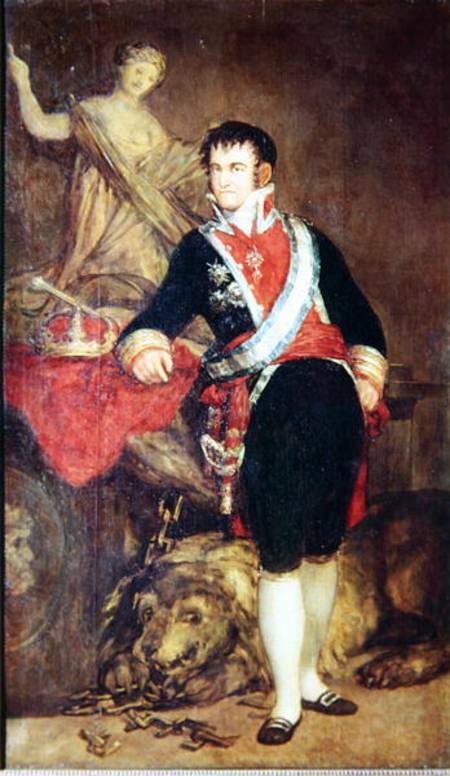 Ferdinand VII (1784-1833) of Bourbon von Francisco José de Goya
