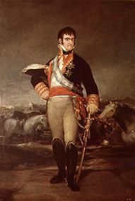 Ferdinand VII. in einem Feldlager von Francisco José de Goya