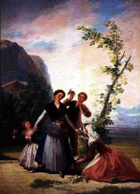 The Florists or Spring von Francisco José de Goya