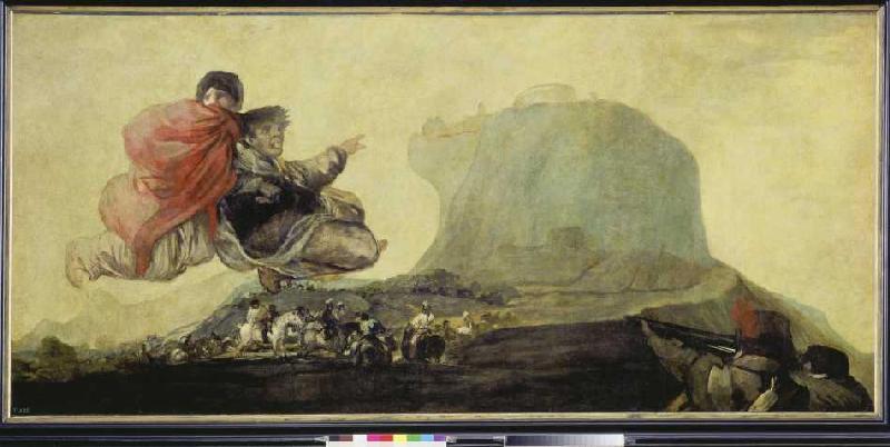 Hexensabbat (Aus den schwarzen Bildern der Quinta del Sordo) von Francisco José de Goya