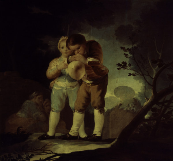 Knaben beim Aufblasen von Francisco José de Goya