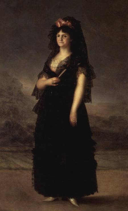 Queen Maria Lisa with a Mantilla von Francisco José de Goya