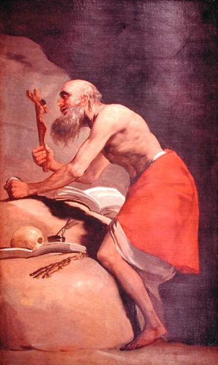 Saint Jerome von Francisco José de Goya