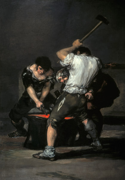 Die Schmiede von Francisco José de Goya