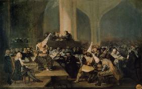 Sitzung des Inquisitionsgerichtes. um 1812/19