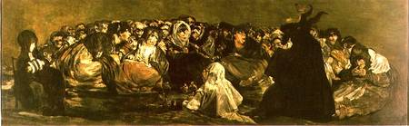 The Witches' Sabbath or The Great He-goat, (one of "The Black Paintings") von Francisco José de Goya