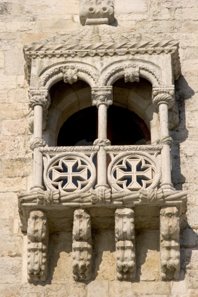 A balcony on the Tower of Belem, built c.1514 (photo) (see also 237479, 237480 & 237483)  von 