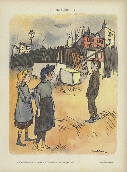 Kids. Illustration for Le Rire von Francisque Poulbot