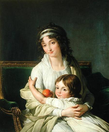 Portrait presumed to be Madame Jeanne-Justine Boyer-Fonfrede and her son, Henri von Francois André Vincent