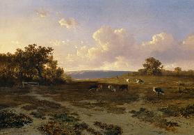 Heath Landscape with Cows 1852