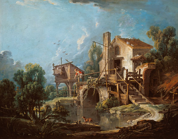 Die Windmühle von Charenton von François Boucher