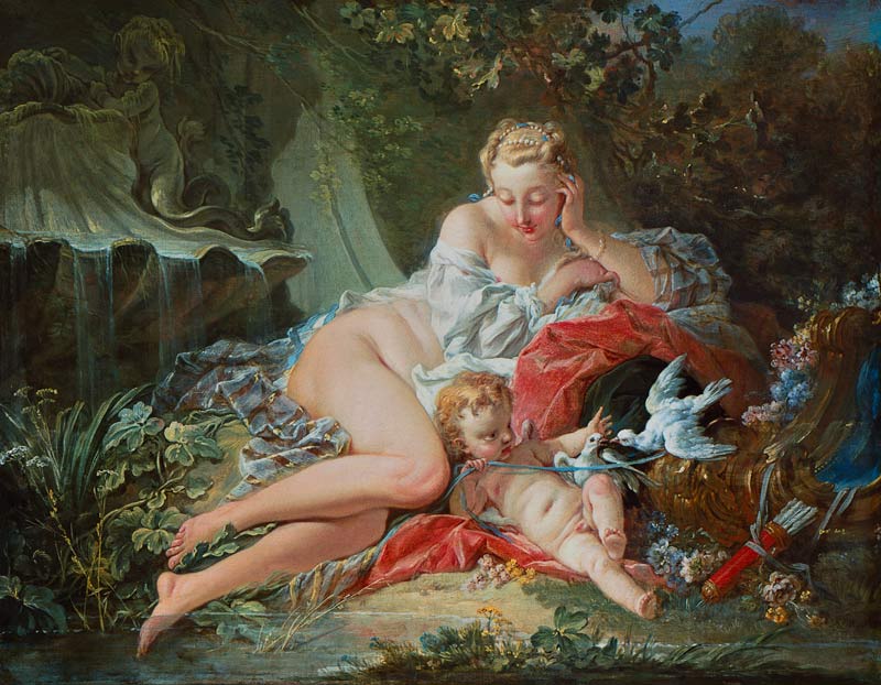 Venus und Amor von François Boucher