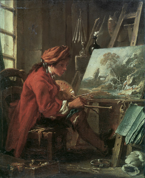 F.Boucher, Der Maler in seiner Werkstatt von François Boucher