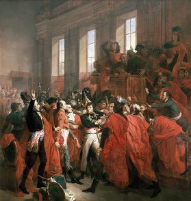 General Bonaparte vor dem Rat der Fünfhundert in Saint Cloud am 10. November 1799 1840