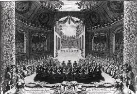 Concert in the garden of Trianon, 2nd day of celebrations at Versailles, 14th July 1668' 1675