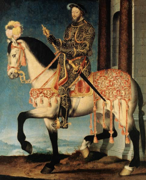 König Franz I. zu Pferde von François Clouet