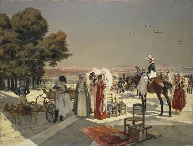 Das Treffen in Compiègne 1810 von François Flameng