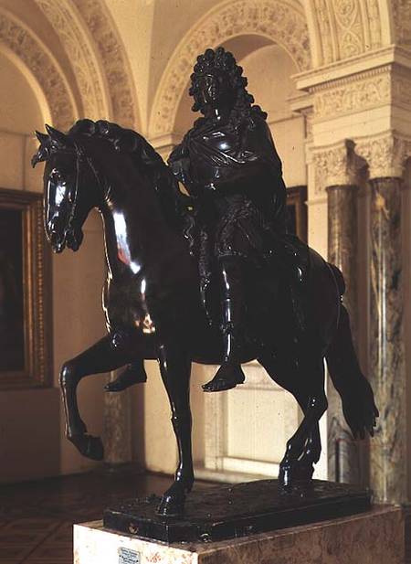 Model for the Equestrian Statue of Louis XIV, sculpture von Francois  Girardon