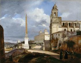 Santa Trinità dei Monti und Villa Medici in Rom 1808