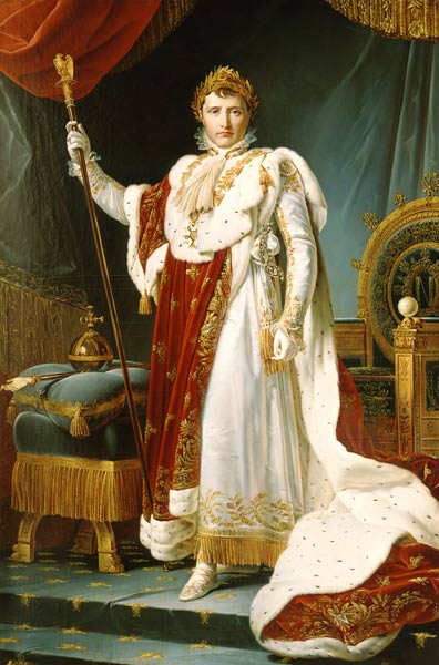 Napoleon Bonaparte im Krönungsornat. Kopie von François Pascal Simon Gérard