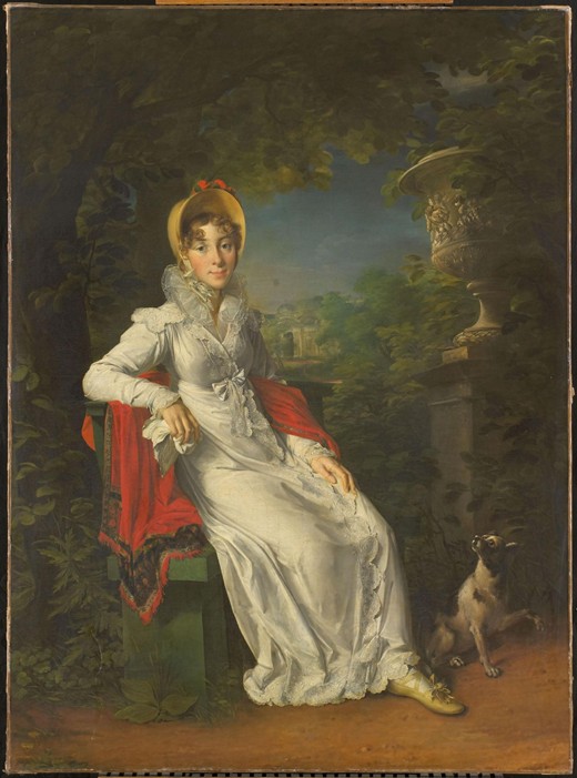 Caroline Bonaparte (1782-1839), Königin von Neapel, im Bois de Boulogne von François Pascal Simon Gérard