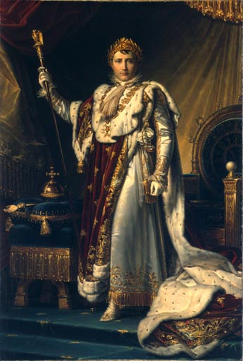 Napoleon im Kroenungsornat von François Pascal Simon Gérard
