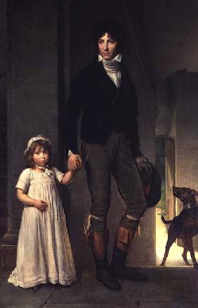 Jean-Baptiste Isabey (1767-1855) and his Daughter, Alexandrine (1791-1871) 1795