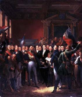 The Reading of the Declaration of Deputies 1830