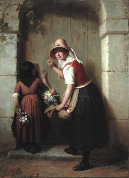 The Flower Sellers von Francois Verheyden