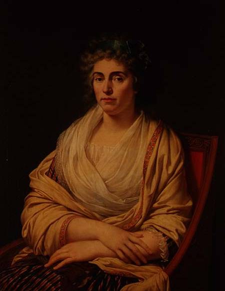 Portrait of Louise Maximiliana Caroline Countess of Albany (1752-1824) von Francois Xavier Fabre