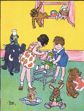 Die Ärzte besuchen, von Jolly Days in the Country von Blackie & Son Ltd, 1949 veröffentlicht