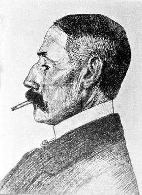 Porträt des britischen Komponisten Edward Elgar