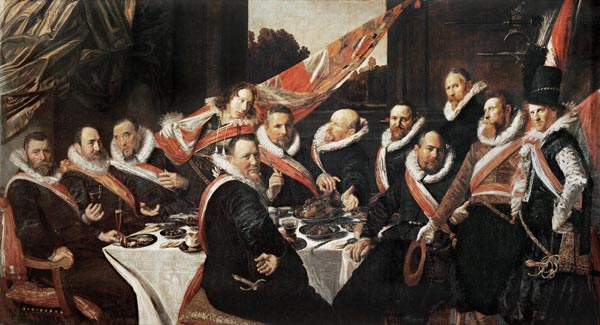 Festmahl der Offiziere von Frans Hals