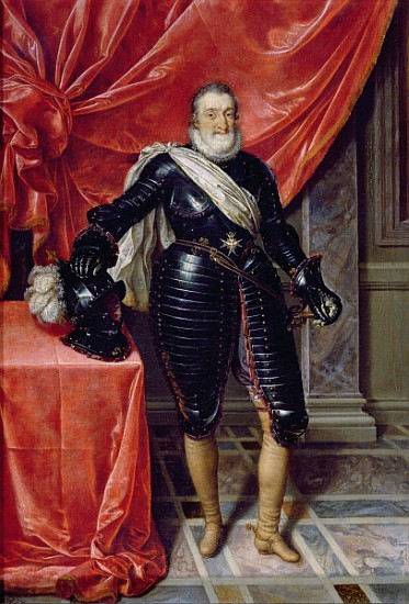 Henry IV, King of France, in armour, c.1610 von Frans II Pourbus