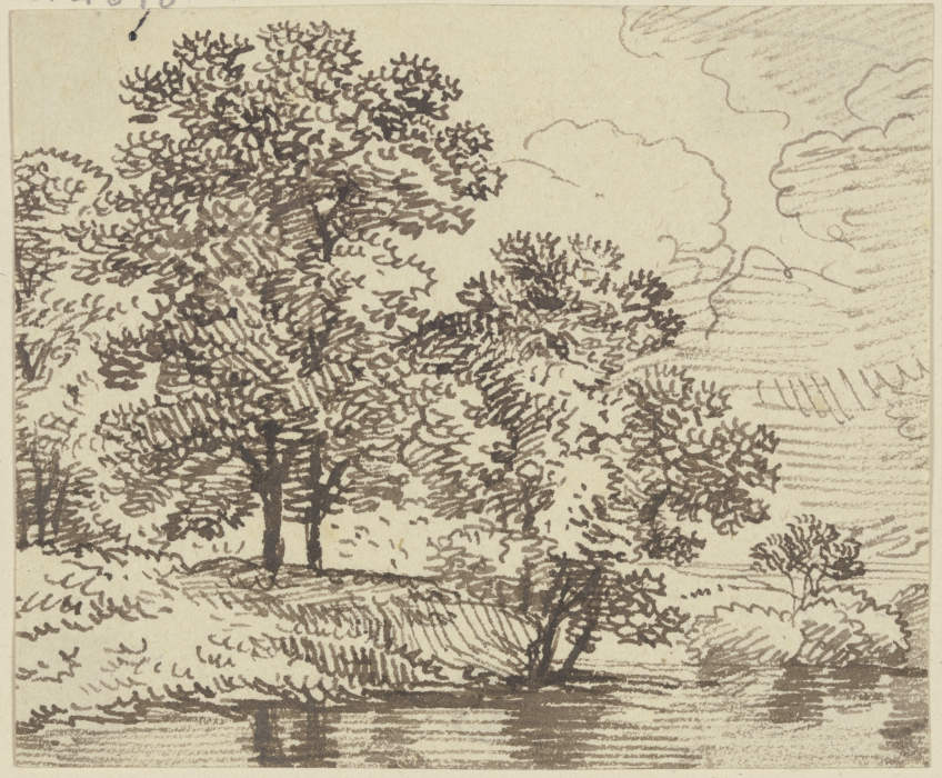 Bäume am Bach von Franz Innocenz Josef Kobell