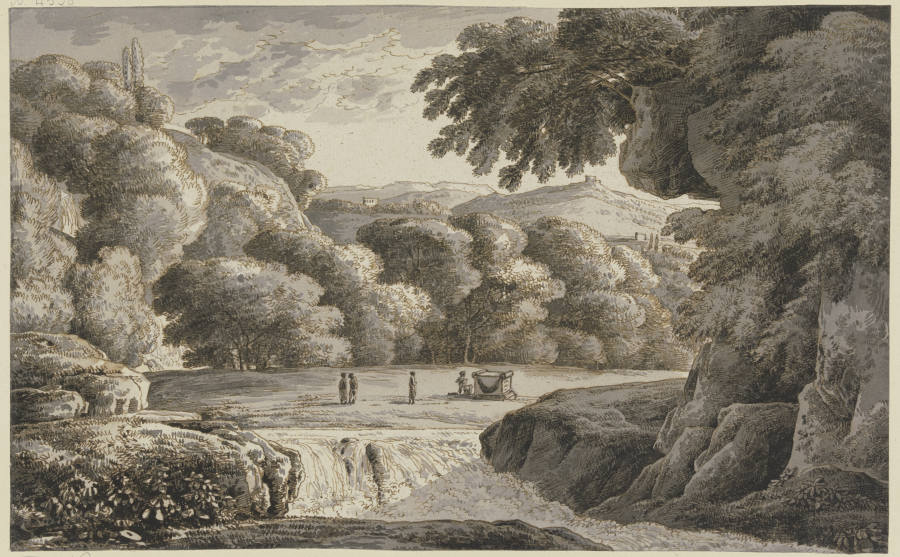 Klassische Landschaft mit Staffage von Franz Innocenz Josef Kobell