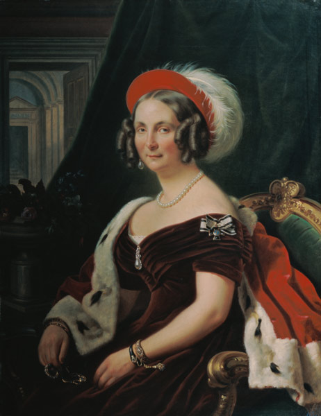 Porträt der Königin Friederike von Hannover (1778-1841) von Franz Krüger