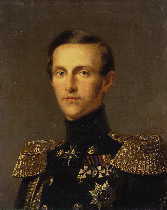 Porträt des Großfürsten Konstantin Nikolajewitsch von Russland (1827-1892) von Franz Krüger