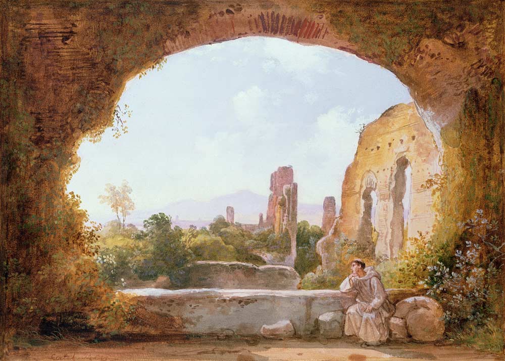 The Grotto of Egeria von Franz Ludwig Catel